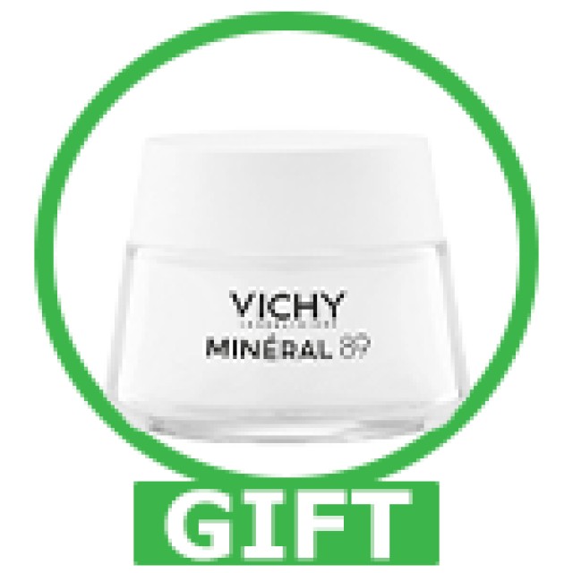 Vichy Mineral 89 72h Moisture Boosting Cream Rich Ενυδατική Κρέμα Προσώπου Με Πλούσια Υφή 50ml