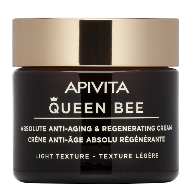 Apivita Queen Bee Absolute Anti Aging & Regenerating Light Κρέμα Προσώπου Ημέρας για Ενυδάτωση & Αντιγήρανση 50ml