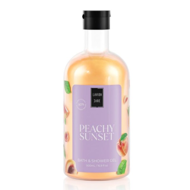 Lavish Care Bath & Shower Gel Peachy Sunset Αφρόλουτρο, 500ml