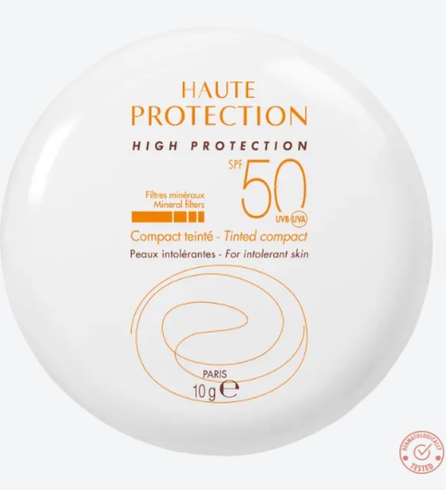 Avene Haute Protection Compact Teinte Sable Αδιάβροχη Αντηλιακή Πούδρα Προσώπου Με Χρώμα SPF50 10gr