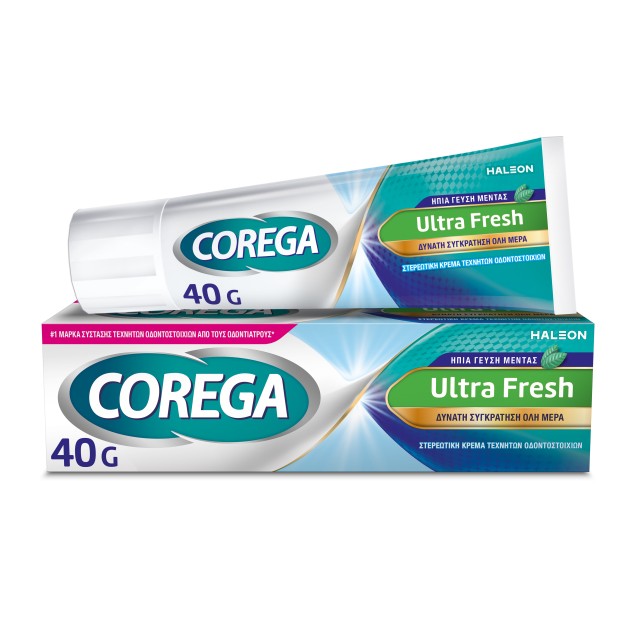 Corega 3D Hold Ultra Fresh Στερεωτική Κρέμα Οδοντοστοιχιών 40gr