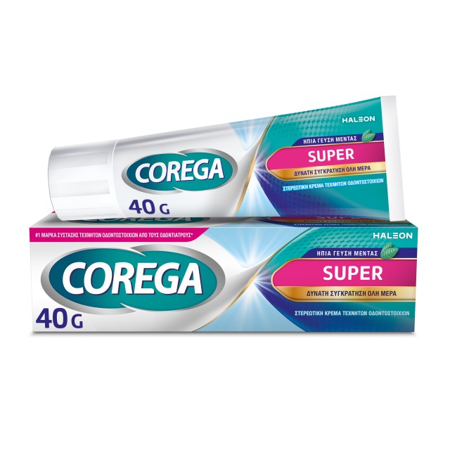 Corega Super, Στερεωτική Κρέμα για Τεχνητή Οδοντοστοιχία, 40gr