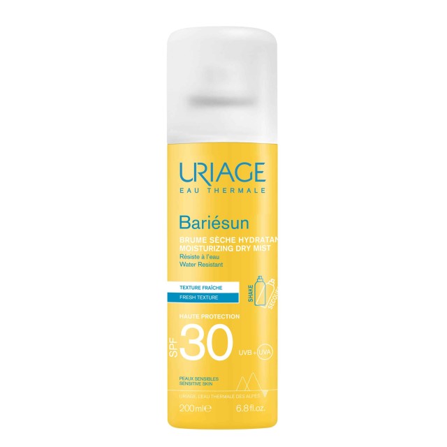 Uriage Bariesun Dry Mist High Protection SPF30 Αντηλιακό Mist Προσώπου & Σώματος Υψηλής Προστασίας για Ματ Αποτέλεσμα 200ml