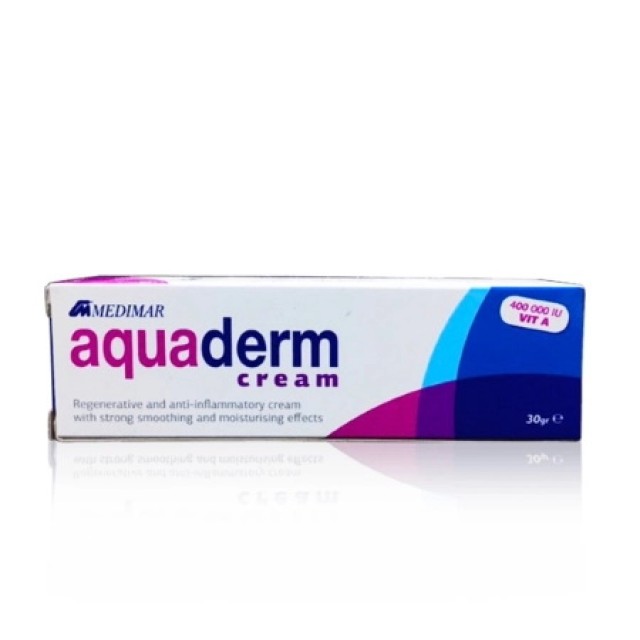 MEDIMAR Aquaderm cream Κρέμα για εγκαύματα, φλογώσεις, ενυδάτωση & ανάπλαση δέρματος 30gr