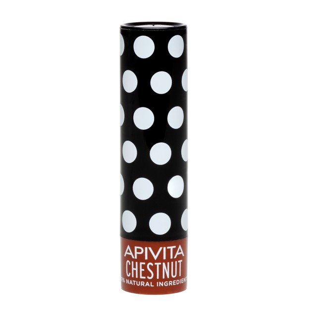 Apivita Lip Care Chestnut Tinted Ενυδατικό Βάλσαμο Χειλιών Κάστανο Με Χρώμα 4.4 gr