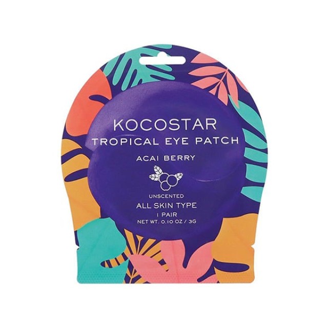 Kocostar Tropical Eye Patch Acai Berry Επιθέματα Υδρογέλης για τα Μάτια 1 Ζεύγος