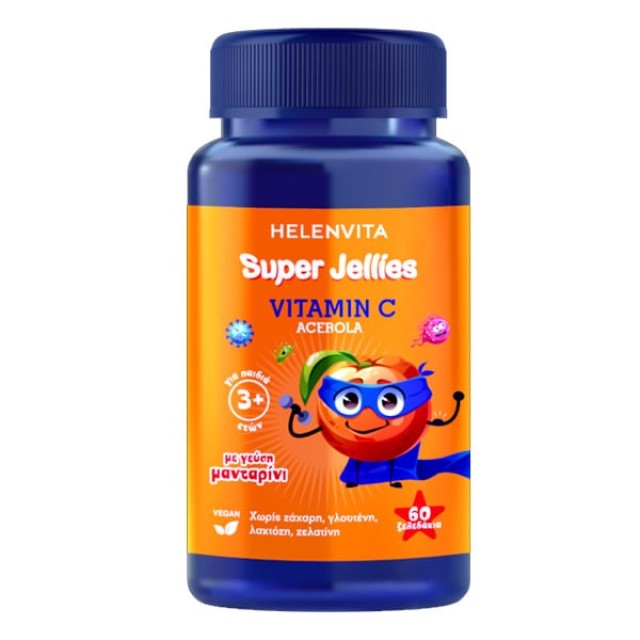 Helenvita Super Jellies Vitamin C Acerola, 60 ζελεδάκια