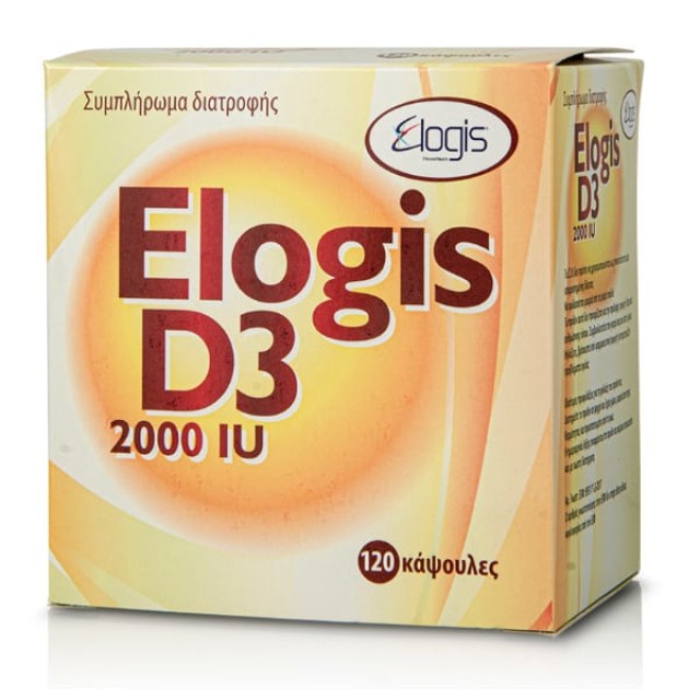 Elogis D3 2000IU Συμπλήρωμα Διατροφής με Βιταμίνη D3, 120caps