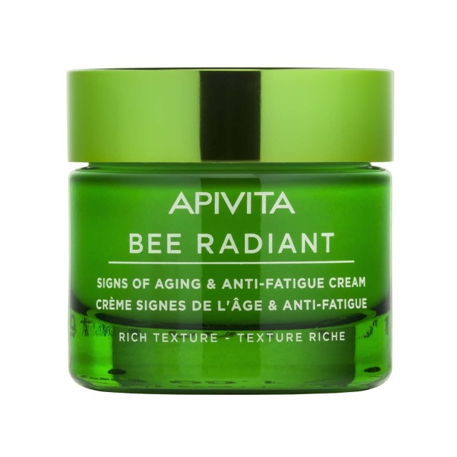 Apivita Bee Radiant Κρέμα Για Σημάδια Γήρανσης & Ξεκούραστη Όψη Πλούσιας Υφής 50ml