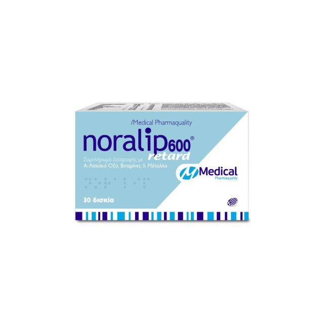 Medical Pharmaquality Noralip 600 retard, 30 Δισκία