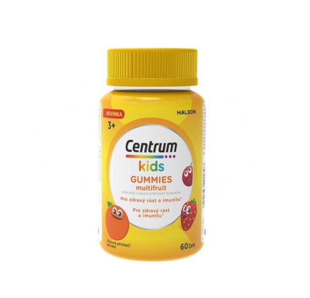 Centrum Kids Gummies Multifruit Συμπλήρωμα Διατροφής Για Παιδιά 3+ Με Γεύση Φρούτων 60 Ζελεδάκια