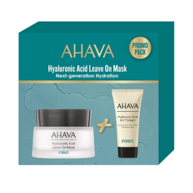 Ahava PROMO PACK Hyaluronic Acid Leave On Mask 50ml & 24/7 Cream 15ml