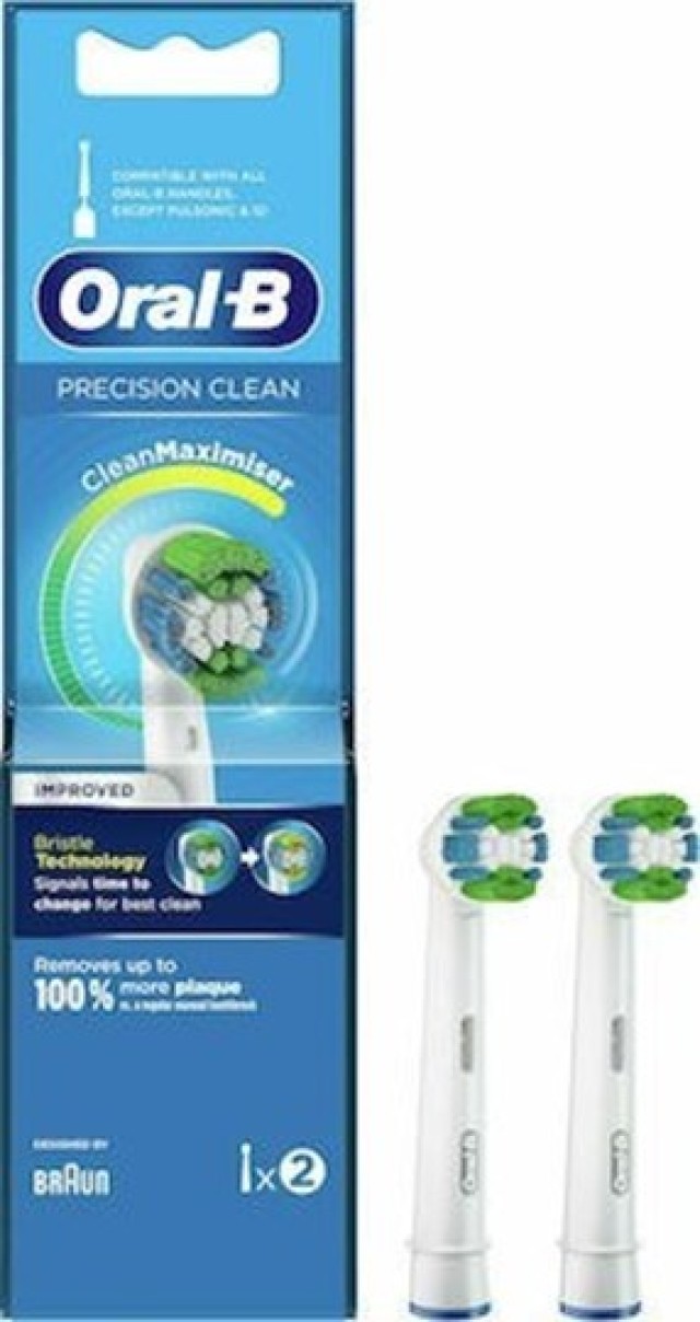 Oral-B Precision Clean 2 Ανταλλακτικές Κεφαλές Ηλεκτρικής Οδοντόβουρτσας