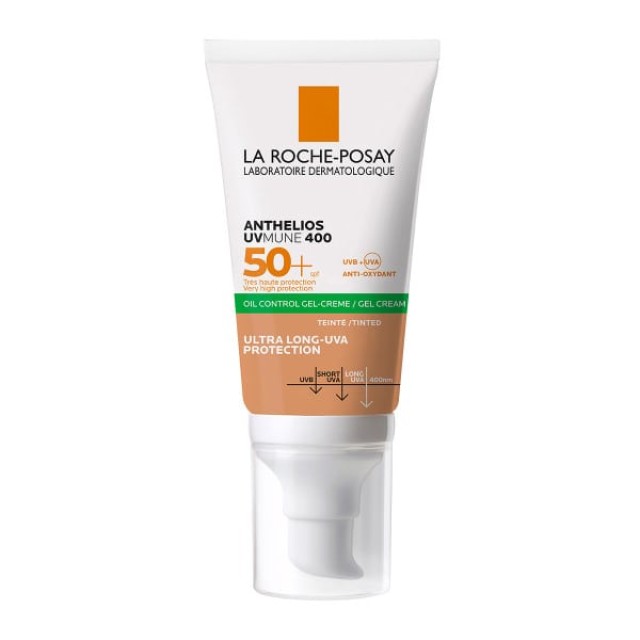 La Roche Posay Anthelios Anti-Shine Tinted SPF50+ Αντηλιακή Κρέμα Προσώπου Με Χρώμα Για Ματ Αποτέλεσμα 50ml