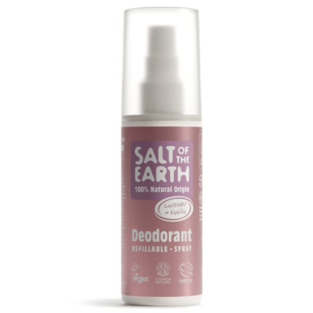 Salt of the Earth Vegan Natural Deodorant Spray Lavender & Vanilla Αποσμητικό Σπρέι, 100ml