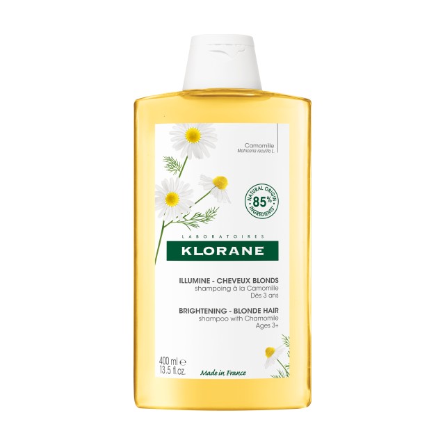 Klorane Camomille Brightening Blonde Hair Shampoo Σαμπουάν Για Ξανθιές Ανταύγειες Με Χαμομήλι 400ml