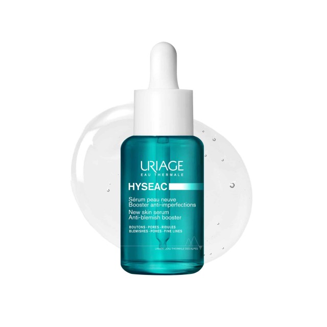 Uriage Hyseac New Skin Serum Anti-blemish Booster Ορός Προσώπου που Λειαίνει, Μειώνει τη Λιπαρότητα & Συσφίγγει τους Πόρους, 30ml