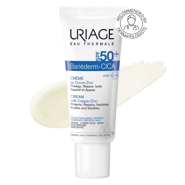 URIAGE BARIEDERM CICA CREAM SPF50+ ΑΝΑΠΛΑΣΤΙΚΗ ΚΡΕΜΑ 40ml