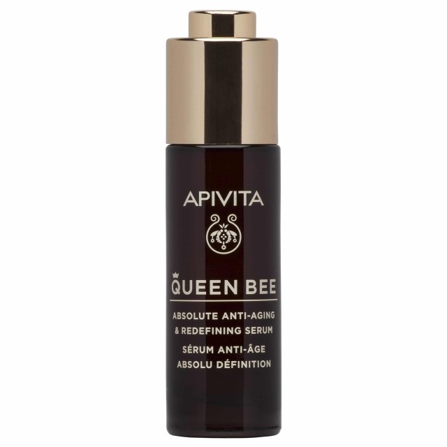 Apivita Queen Bee Ορός Απόλυτης Αντιγήρανσης & Ανόρθωσης Περιγράμματος Με Βασιλικό Πολτό Ελεγχόμενης Αποδέσμευσης 30ml