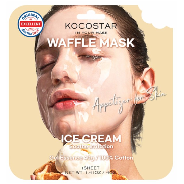 Kocostar Waffle Face Mask Ice Cream Μάσκα Προσώπου για Αναζωογόνηση 1Τμχ.