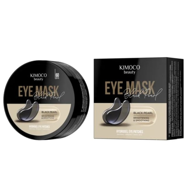 Kimoco Beauty Black Pearl Eye Mask Μάσκα Ματιών για Λάμψη & Λείανση με Εκχύλισμα Μαύρης Πέρλας, 60τεμ