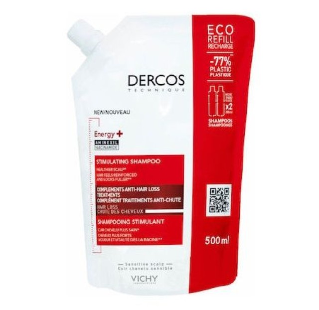 Vichy Dercos Energy+ Anti-Hair Loss Σαμπουάν κατά της Τριχόπτωσης για Όλους τους Τύπους Μαλλιών 500ml