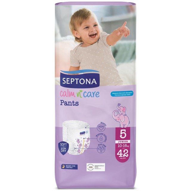 Septona Calm N Care Πάνες-Βρακάκια Junior No5 10-16kg 42τμχ