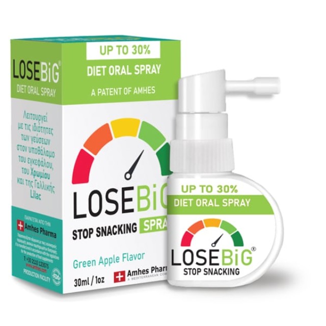 Amhes Pharma Diet Oral Spray Losebig Stop Snacking Spray Green Apple, 30ml