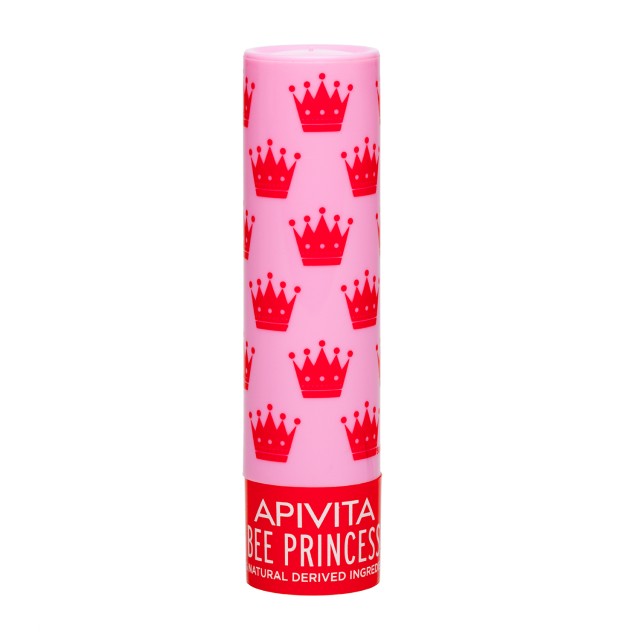 Apivita Lip Care Bee Princess Ενυδατικό Βιολογικό Balm Χειλιών Με Βερίκοκο Και Μέλι 4,4gr