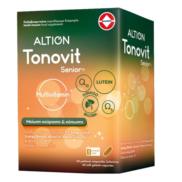 Altion Tonovit Senior Multivitamin Συμπλήρωμα Διατροφής για Άτομα 50+, 40caps