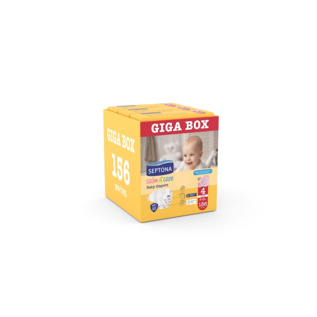 Septona Calm N Care Πάνες Maxi No 4 (8-13Kg) 156 (3x52τεμ) Giga Box