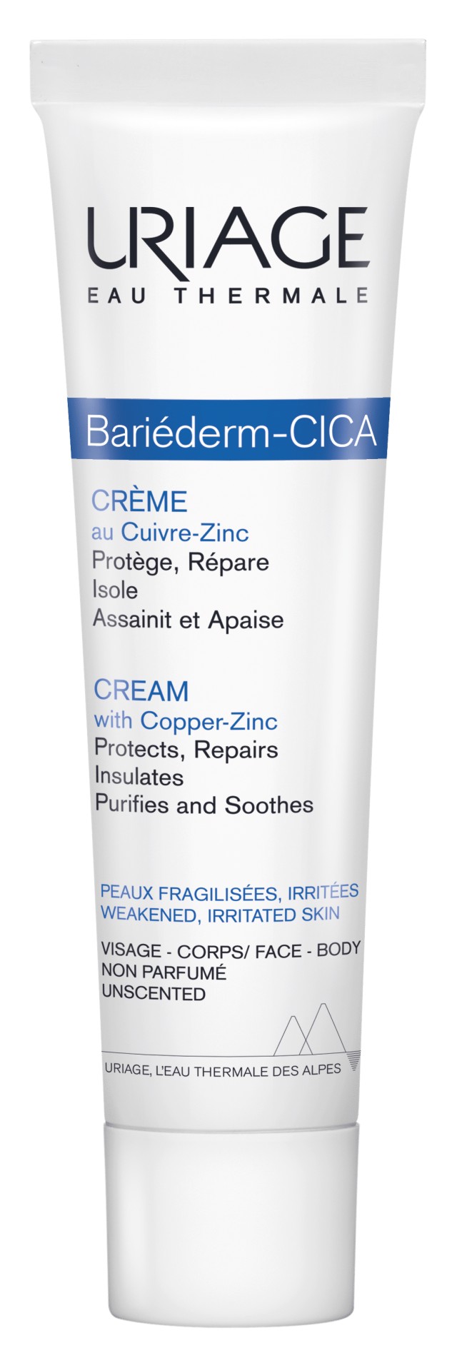 Uriage Bariederm Cica Cream with Cu-Zn Επανορθωτική Κρέμα Για Ευαίσθητες Επιδερμίδες 40ml