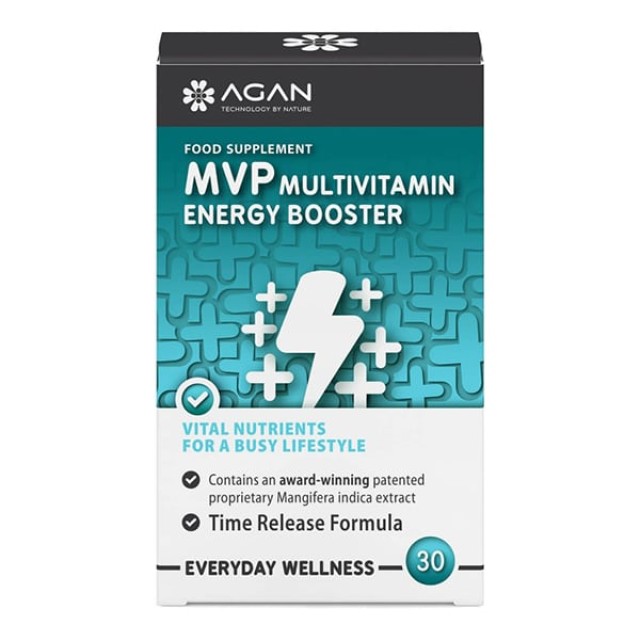 Agan MVP Multivitamin Energy Booster Πολυβιταμίνη, 30tabs