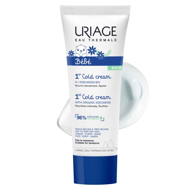 Uriage Bebe 1st Cold Cream Ενυδατική Προστατευτική Κρέμα για Βρέφη Πρόσωπο / Σώμα 75ml