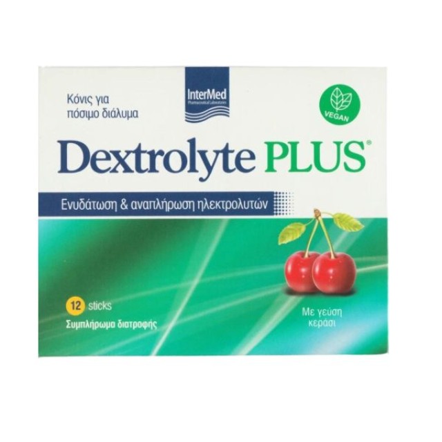 Intermed Dextrlolyte Plus 12Sticks Κεράσι