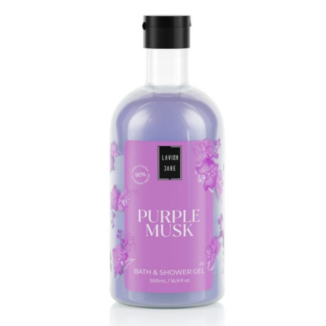 Lavish Care Bath & Shower Gel Purple Musk Αφρόλουτρο, 500ml