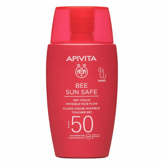 Apivita Sun Dry Touch Λεπτόρρευστη Αντιηλιακή Προσώπου SPF50 50ml