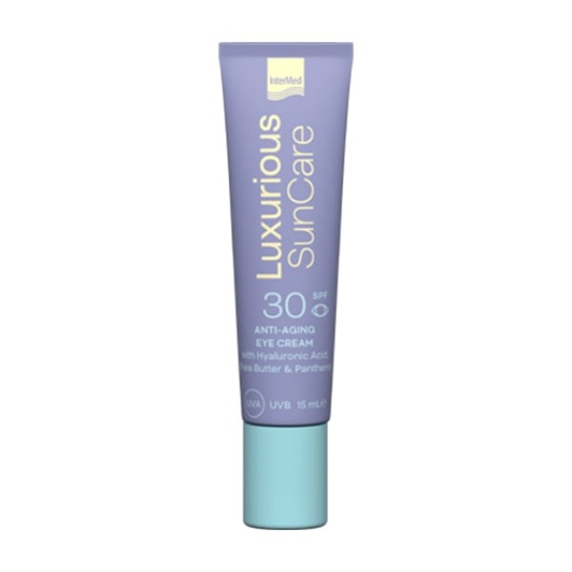 Intermed Luxurious Anti-Αgeing Sunscreen Eye Cream SPF30 Αντηλιακή Αντιγηραντική Κρέμα Ματιών, 15ml