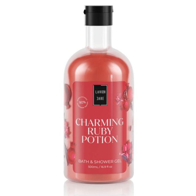 Lavish Care Bath & Shower Gel Charming Ruby Potion Αφρόλουτρο, 500ml