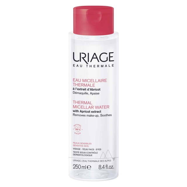 Uriage Eau Thermal Micellar Water Sensitive Skin For Face & Eyes Ιαματικό Νερό Καθαρισμού Για Ευαίσθητες Επιδερμίδες & Μάτια 250ml