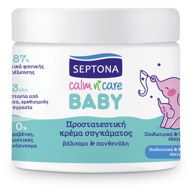 Septona Baby Calm n Care Προστατευτική Κρέμα Συγκάματος Με Βάλσαμο & Πανθενόλη 250ml