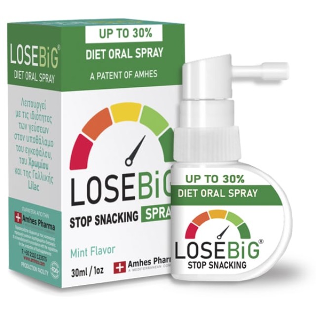 Amhes Pharma Diet Oral Spray Losebig Stop Snacking Spray Mint, 30ml