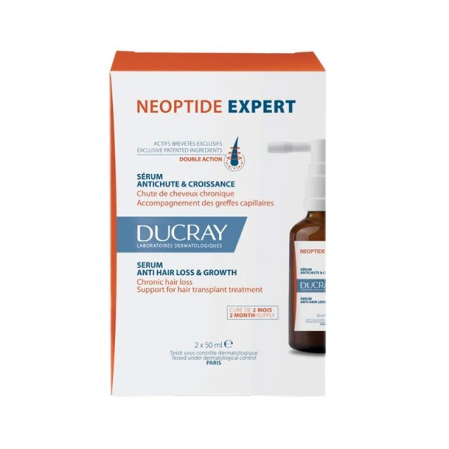 Ducray Neoptide Expert Ορός Κατά της Τριχόπτωσης για Άνδρες & Γυναίκες, 2x50ml