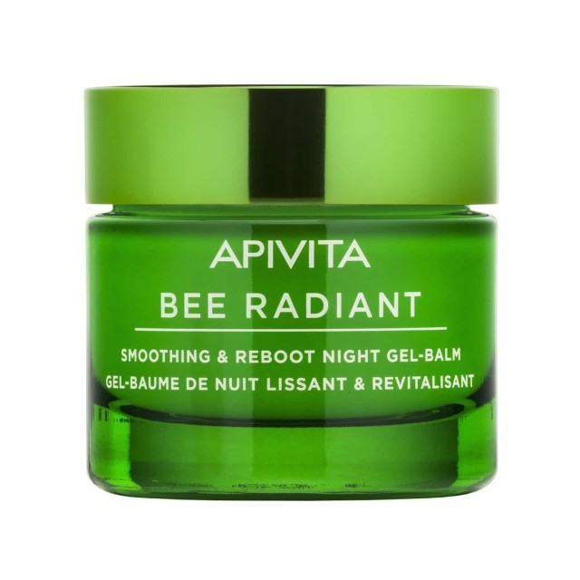 Apivita Bee Radiant Gel-Balm Νύχτας Για Λείανση & Αναζωογόνηση Λευκή Παιώνια & Πατενταρισμένη Πρόπολη 50ml